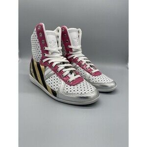 Creative Recreation Galow Hi Pink Gold White Size 6W Preloved NB WCR75HI28